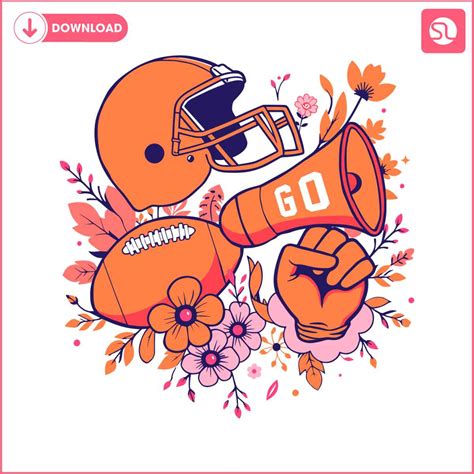 Floral Touchdown Season Football Svg Svgland