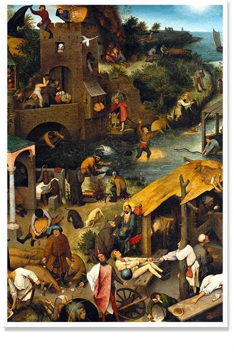 Netherlandish Proverbs By Pieter Brueghel The Elder Pyaarnation