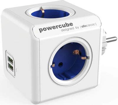 Сетевой разветвитель Allocacoc Original 1202BL/DEOUPC, белый/синий ...