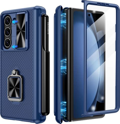 Doeshine Coque Samsung Galaxy Z Fold Porte S Pen Rotatif