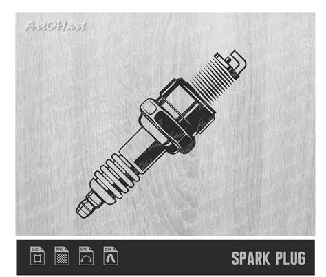 Spark Plug Svg Clipart Printable Vinyl Sticker Cut Files Etsy