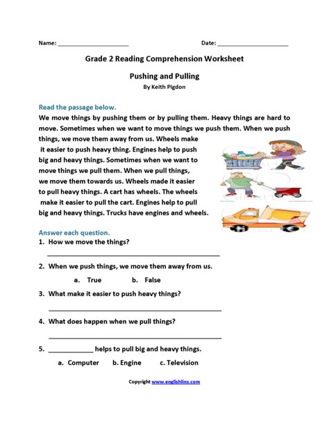 Free 2nd Grade Reading Comprehension