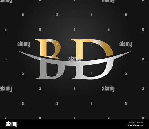 Initial Monogram Letter Bd Logo Design Vector Bd Logo Design Template