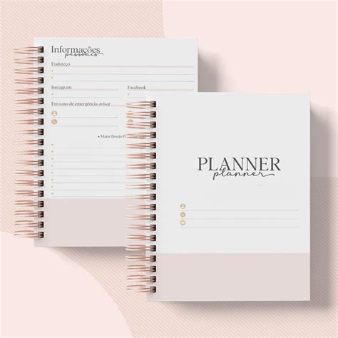 Planner N O Datado Horizontal Planner Permanente A Elo