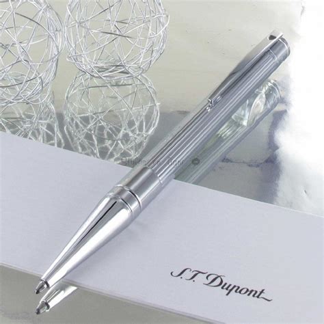 Stylo Bille Dupont D Initial Laqu Chrome