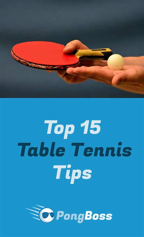 Table Tennis Tips To Improve Your Game Pongboss Table Tennis