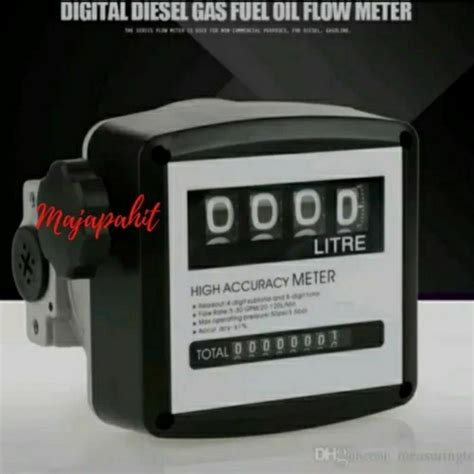 Jual Flow Meter Solar 1 Inch Pengukur Mekanik 4 Roda Digital Flow Meter