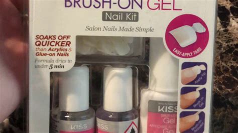 Kiss Brush On Gel Nail Kit Tutorial Youtube