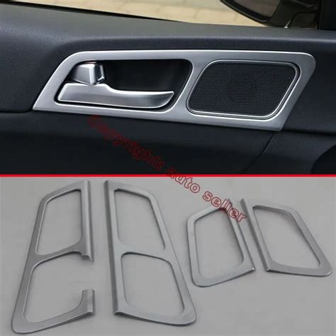 Abs Pearl Chrome Inside Interior Door Handle Cover Trim For Kia