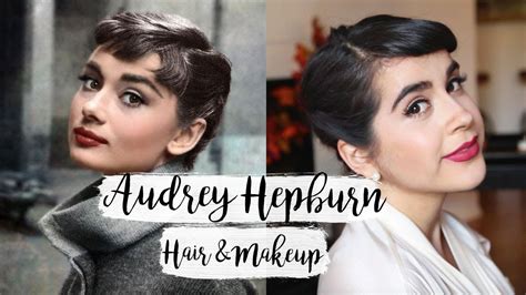 Audrey Hepburn Makeup And Hair Vintage Holiday Look Youtube