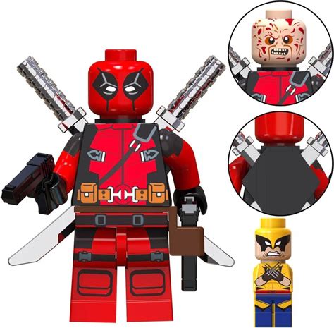 Klocki Figurka Deadpool Mini Wolverine Avengers Marvel