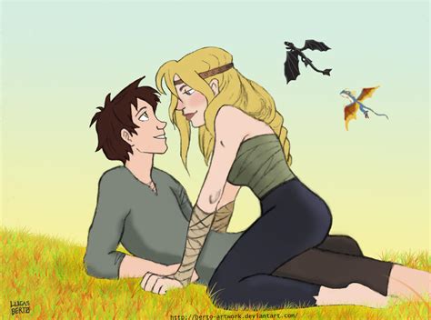 Astrid And Hiccup By Berto Artwork On Deviantart