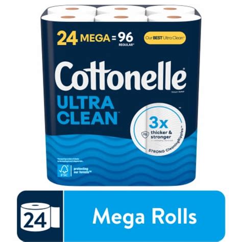 Cottonelle Ultra Clean Toilet Paper Mega Roll Rolls Kroger