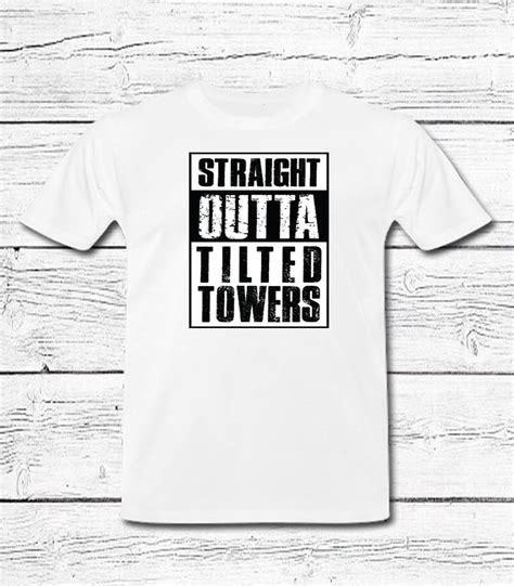 Straight Outta Tilted Towers Funny T Shirt Funny Unisex Etsy