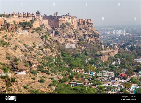Gwalior Fort Gwalior Madhya Pradesh India Stock Photo Alamy