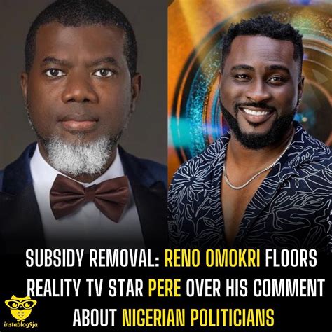 Instablog Ja On Twitter Subsidy Removal Reno Omokri Floors Reality