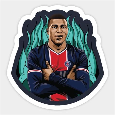 Kylian Mbappe Portrait Sticker Mbappe Psg Artofit