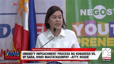 Impeachment Ng Kongreso Vs VP Sara Hindi Magtatagumpay Atty Roque