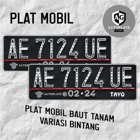 Jual Plat Mobil Variasi Titik Baut Tanam Shopee Indonesia