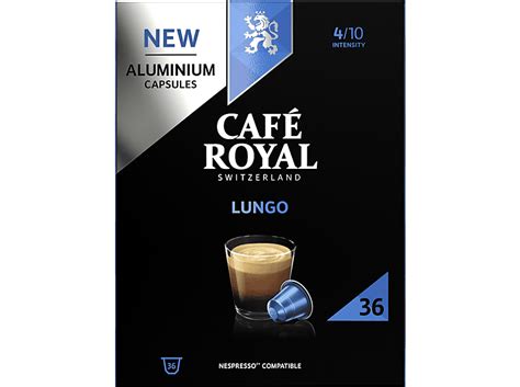 CAFE ROYAL Kaffeekapsel Lungo XL 36 Stk Kompatibles System