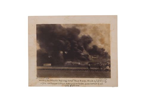 Fire At The Atlantic Refining Company Smithsonian Institution