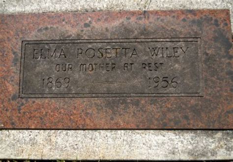 Elma Rosetta Badger Wiley Monumento Find A Grave