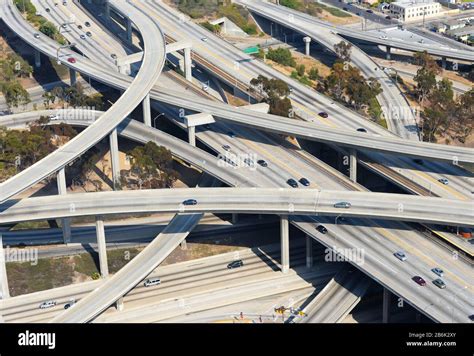 Aerial Top View Los Angeles Street Hi Res Stock Photography And Images