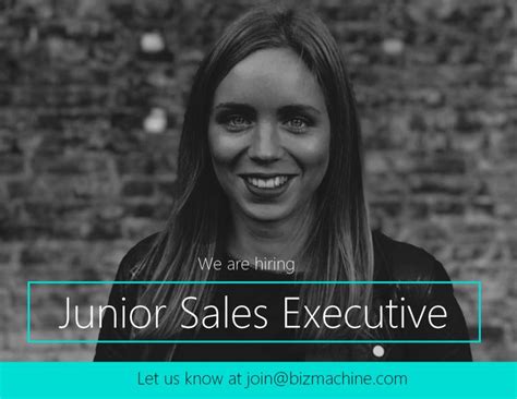 Bizmachine On Linkedin Junior Sales Executive Wanted Want To Be A