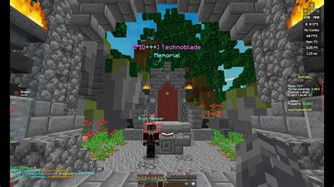 How To Find The Technoblade Memorial On Hypixel Youtube