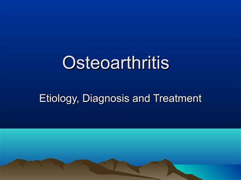 Osteoarthritis Ppt