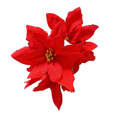 Flor Artificial Bico De Papagaio Vermelho Frillo