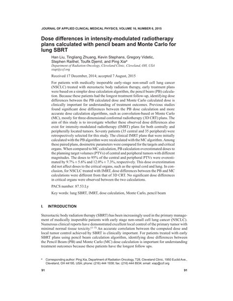 Pdf Dose Differences In Intensity Modulated Radiotherapy Plans