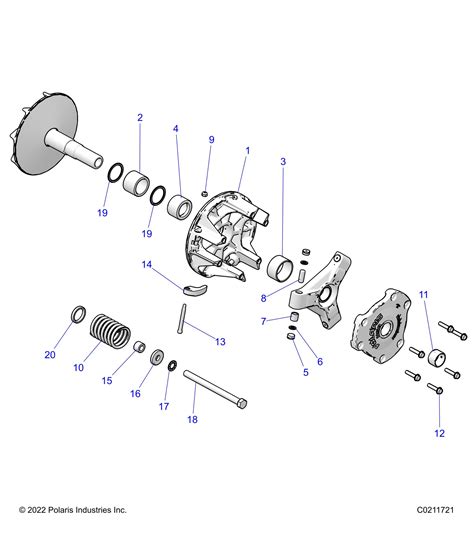 TRANSMISSION EMBRAYAGE PRIMAIRE POUR SCRAMBLER XP 1000 S 55 2022 Esprit