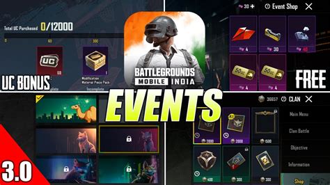 Bgmi Events Get Unlimited Uc Vouchers New Clan Rewards Uc