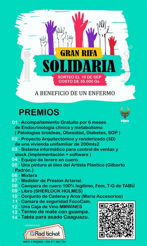 Gran Rifa Solidaria Sep Red Ticket Paraguay