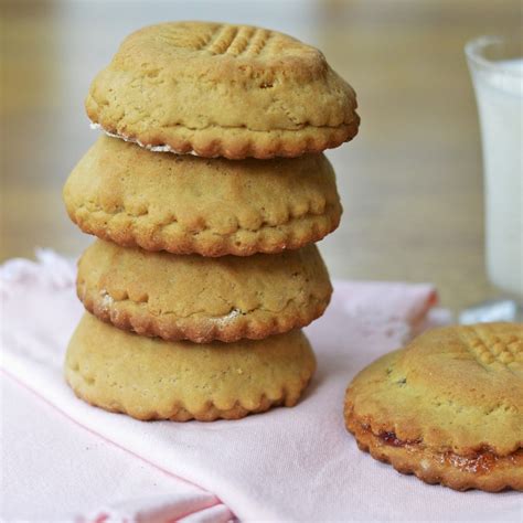 Double Stuffed Peanut Butter And Jelly Cookies Virtually Homemade Double Stuffed Peanut