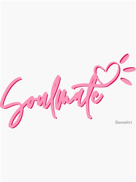 Soulmate Sticker For Sale By Bemelart Redbubble