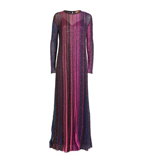 Womens Missoni Multi Sequin Embellished Maxi Dress Harrods Uk