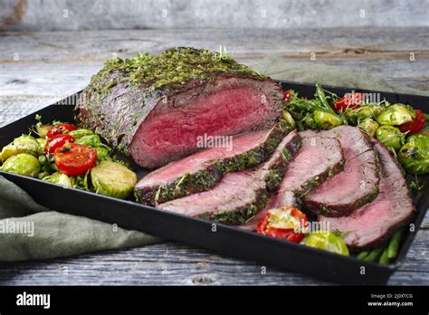 Traditional Commonwealth Sunday Roast With Sliced Cold Cuts Roast Beef