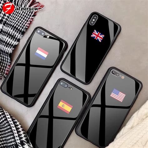 Custom Tempered Glass Phone Case For Iphone Xs Max Xr S Se Case Diy