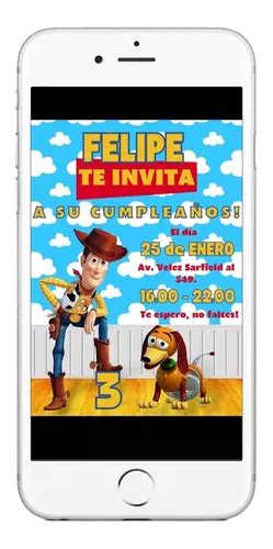 Invitación Cumpleaños Tarjeta Digital Toy Story en venta en Córdoba