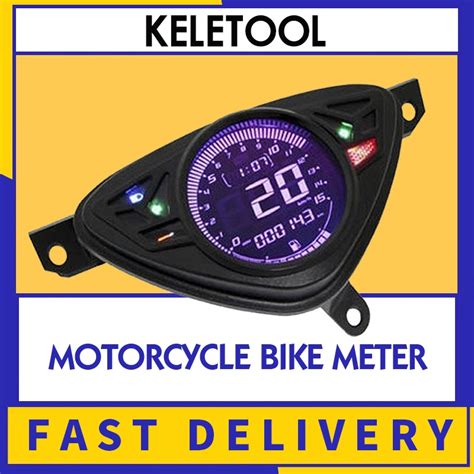 Universal Motorcycle Bike Meter LED LCD Speedometer Digital Backlight