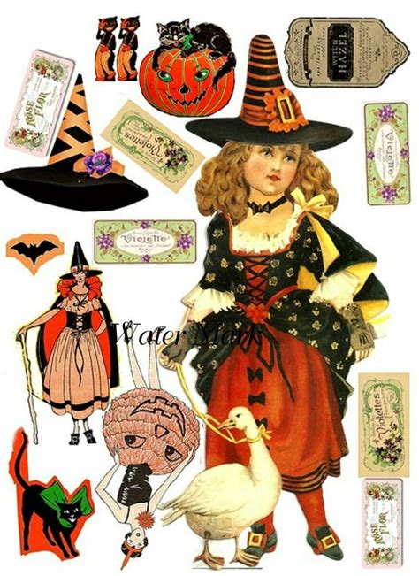 Halloween Paper Dolls Printable