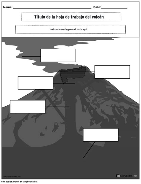 Hojas De Trabajo Gratuitas Sobre Volcanes Estudios De Vocabulario Y