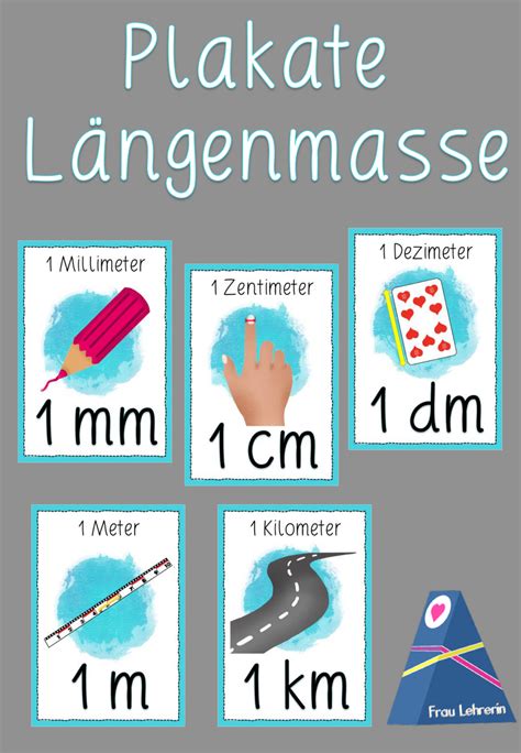 Lernplakate L Ngenmasse Unterrichtsmaterial Im Fach Mathematik