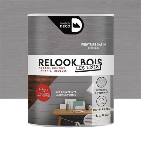 Peinture Maison D Co Relook Bois Les Unis Satin Encens Pas Cher