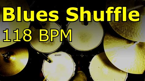 Backing Track Blues Shuffle Drum Beat 118 BPM YouTube