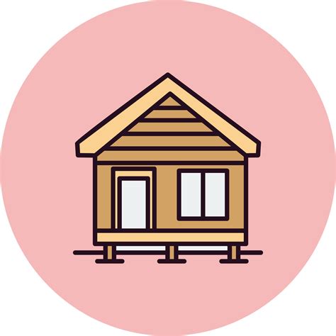 Bungalow Vector Icon 19628302 Vector Art At Vecteezy