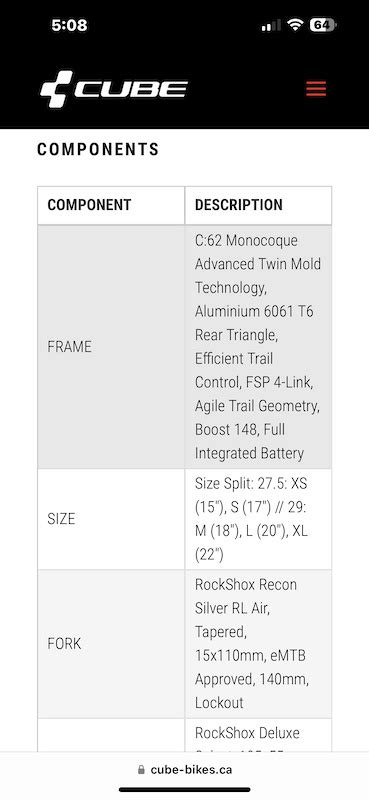 2022 Cube Stereo 140 Size Medium For Sale