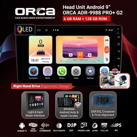 Jual Headunit Android Orca Pro Plus G Inch Dual Dvr Dsp Ram Di